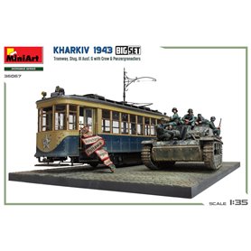 Mini Art 1:35 KHARKIV 1943 TRAWAY + StuG.III Ausf.G. W/CREW + Panzergrenadiers