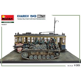 Mini Art 1:35 KHARKIV 1943 TRAWAY + StuG.III Ausf.G. W/CREW + Panzergrenadiers