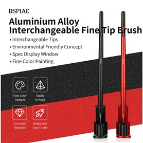 DSPIAE Pędzelek FINE BRUSH W/REPLACEMENT POINT TIP - GREEN