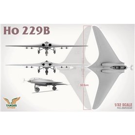 Takom 1:32 HORTEN HO-229 BOX: Ho-229A + Ho-229B + 1:16 PILOT - LIMITED EDITION