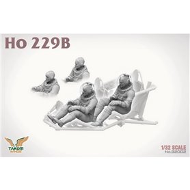 Takom 1:32 HORTEN HO-229 BOX: Ho-229A + Ho-229B + 1:16 PILOT - LIMITED EDITION