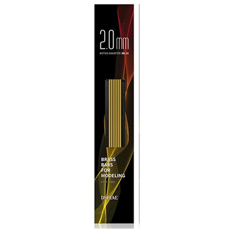 DSPIAE BB-2.0 Brass Bars For Modeling 2,0 mm (6 pcs) (56825)