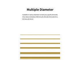 DSPIAE BB-0.5 Brass Bars For Modeling 0,5 mm (8 pcs) (56822)
