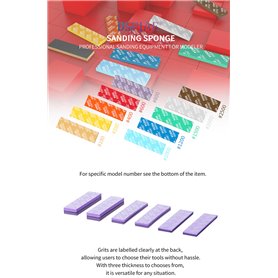 DSPIAE SS3-400 3 mm 400 Sanding Sponge (5 pcs) (56295)
