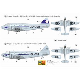 RS Models 1:62 Airspeed Envoy - IN SLOVAKIA SERVICES