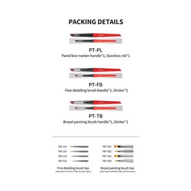 DSPIAE PT-FB Phoenix Plume Interchangeable Fine Detailing Brush (56252)