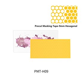 DSPIAE PRECUT MASKING TAPE - HEXAGONAL - 9mm