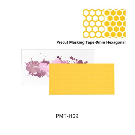 DSPIAE PMT-H09 Precut Masking Tape 9mm Hexagonal (56619)