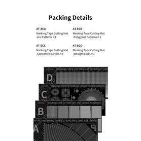 DSPIAE AT-ECC Adhesive Tape Cutting Mat type C 110 x 233 mm (56960)
