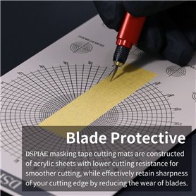 DSPIAE AT-ECB Masking Tape Cutting Mat � Polygon (56959)