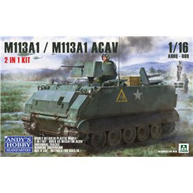 Andys Hobby Headquarters 1:16 M113A1 / M113A1 ACAV - ARMORED PERSONNEL CARRIER - 2 IN 1 KIT 