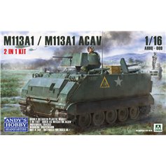 Andys Hobby Headquarters 1:16 M113A1 / M113A1 ACAV - ARMORED PERSONNEL CARRIER - 2 IN 1 KIT 