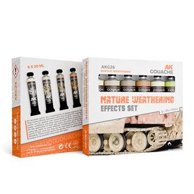 AK Interactive Zestaw farb AK GOUACHES NATURE WEATHERING EFFECTS SET