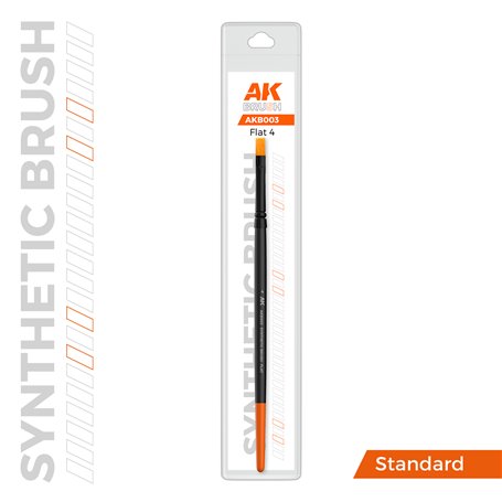 AK SYNTHETIC BRUSH - FLAT 4