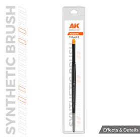 AK SYNTHETIC BRUSH - FILBERT 6