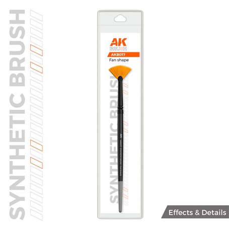 AK SYNTHETIC BRUSH - FAN SHAPE