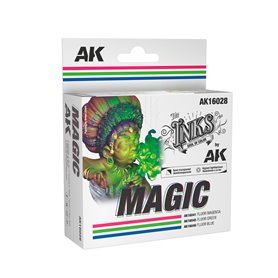 AK Interactive Zestaw inków THE INKS - MAGIC