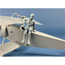 Copper State Models F32-071 French Airman Jumping from His Nieuport