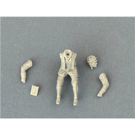 Copper State Models F35-057 German Dispatch Rider Riding a Motorcycle