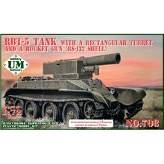 UMMT 1:72 RBT-5 TANK W/RECTANGULAR TURRET AND A ROCKET GUN (RS-123 SHELL) 