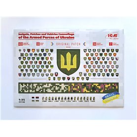 ICM 1:35 Kalkomanie INSIGNIA, PATCHES AND VEHICLES CAMOUFLAGE OF THE ARMED FORCES OF UKRAINE