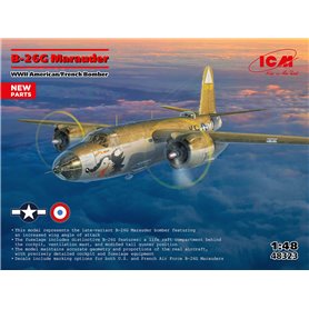 ICM 48323 B-26G Marauder WWII American/French Bomber