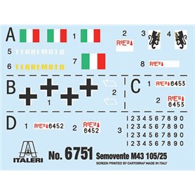 Italeri 1:35 Semovente M43 da 105/25 Bassotto