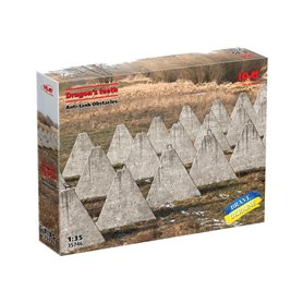 ICM 1:35 DRAGON'S TEETH - ANTI-TANK OBSTACLES