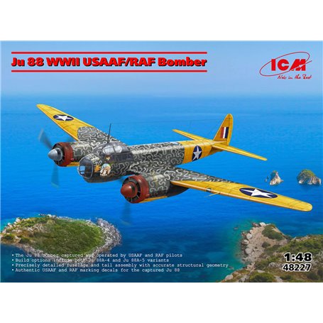 ICM 48227 Ju 88 WWII USAA/RAF Bomber