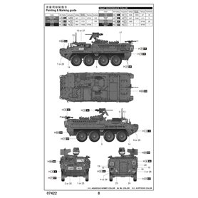 TRUMPETER 07422 M1127 Stryker Reconnaissance Vehicle - 1:72
