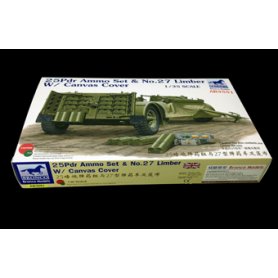 BRONCO AB3551 25pdr Ammo set & No27 Limber