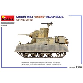 Mini Art 1:35 Stuart Mk.I Honey - EARLY PRODUCTION W/SUN SHIELD