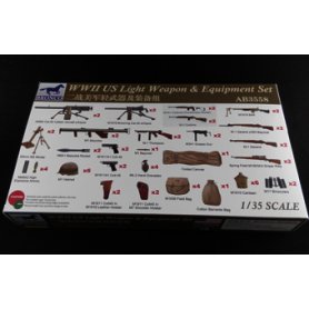 BRONCO AB3558 WWII US Light Weapon & Equipment Set