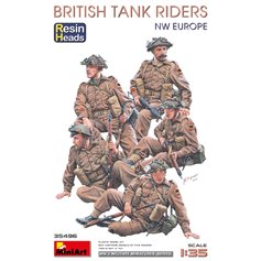 Mini Art 1:35 BRITISH TANK RIDERS NW EUROPE - RESIN HEADS 