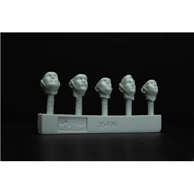 Mini Art 1:35 BRITISH TANK RIDERS NW EUROPE - RESIN HEADS