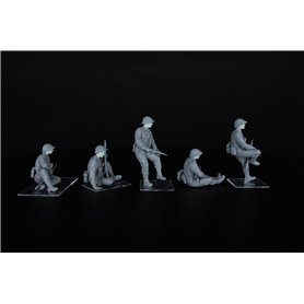 Mini Art 1:35 BRITISH TANK RIDERS NW EUROPE - RESIN HEADS