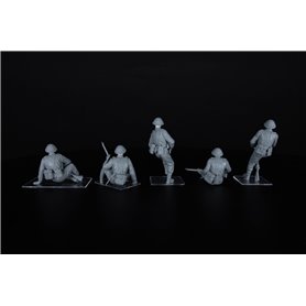 Mini Art 1:35 BRITISH TANK RIDERS NW EUROPE - RESIN HEADS