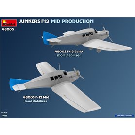 Mini Art 1:48 Junkers F13 - MID PRODUCTION - GERMAN, POLISH, SWISS SERVICE