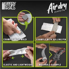 Green Stuff World Air Dry Modeling Foam Clay 250g Black