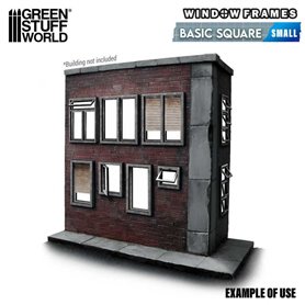 Green Stuff World Windows Frames - Basic Square - Small