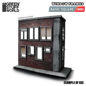Green Stuff World Windows Frames - Basic Square - Large