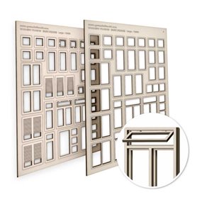 Green Stuff World Windows Frames - Basic Square - Large