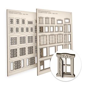 Green Stuff World Windows Frames - Classic - Large
