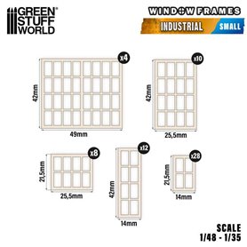Green Stuff World Windows Frames - Industrial - Small