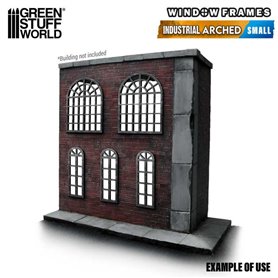 Green Stuff World Windows Frames - Industrial Arched