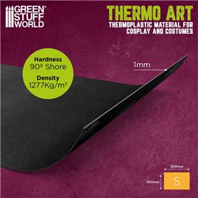 Green Stuff World Thermoart Thermoplastic (S) 200 mm x 300 mm - BLAC