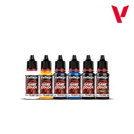 VALLEJO 72206 Ultimate miniature Set Paints & Brushes 6 farb + pędzle
