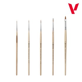 VALLEJO 72206 Ultimate miniature Set Paints & Brushes 6 farb + pędzle