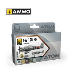 Ammo of MIG Zestaw farb ATOM - FW 190 COLORS SET