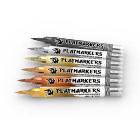 AK Interactive Zestaw markerów PLAYMARKERS SET - FULL METAL (6